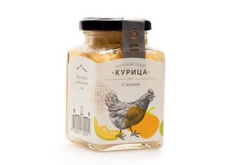 Курица "Медовый дом ферма" с тыквой, 250г