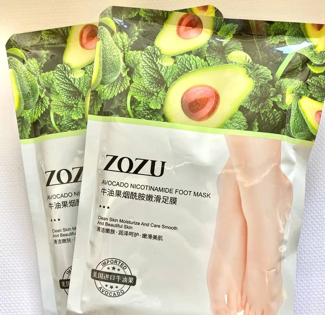 Маска для ног Zozu Avocado Nicotinamide Foot Mask