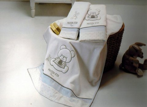 Набор полотенец для мальчика  из 3х предметов  DEAR PANDA- ДИР ПАНДА /  Maison Dor (Турция)