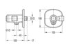Cezares GLOBO-F-AIV1-B-01 GLOBO-F-AIV1-B-01 Штуцер с держателем и кнопочным переключателем для подачи воды