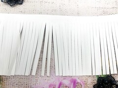 Бахрома кожзам, 10 см, белый