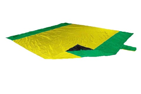 Картинка пляжное покрывало Ticket to the Moon Beach Blanket Yellow/Green - 1