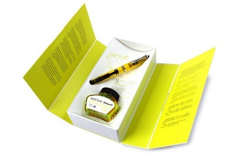 Ручка перьевая Pelikan Elegance Classic M205 Duo Highlighter Neon, Yellow BB (819886)