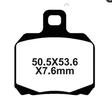 YL-F128 Тормозные колодки дисковые мото YONGLI Organic (FDB2074P)