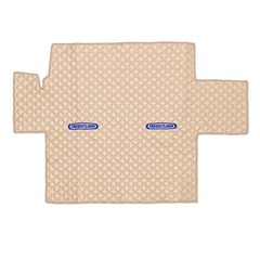 Ковры FREIGHTLINER CENTRY (механика) (экокожа, бежевый, бежевый кант, синяя вышивка)