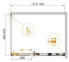 Душевой уголок Cezares DUET-SOFT-AH-1 DUET SOFT-AH-1-100/80-C-Cr-L