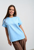 Футболка  женская голубая 