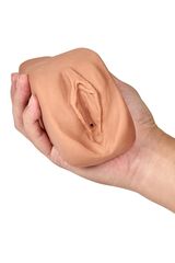 Маструбатор-вагина с вибрацией Soft & Wet Renata Realistic Tan Masturbator - 