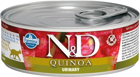Farmina N&D Cat Urinary консервы для кошек для профилактики МКБ (утка, киноа) 80гр