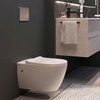 Berges 43352 Комплект : инсталляция АТОМ Line кнопка белая, унитаз MASCON Rimless, сиденье тонкое дюропласт микролифт, быстросъёмное