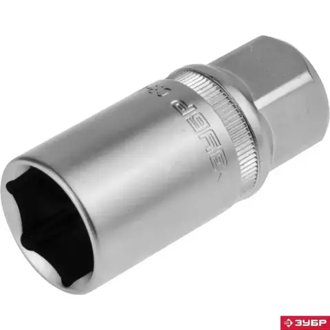 ЗУБР 1/2?, 21 мм, свечная торцовая головка с резиновой вставкой (27728-21)