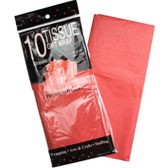 Бумага тишью Красная 50х66 см (10 листов)