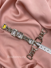 Декоративная цепочка ВЛНТ. серебристая  9,5 см