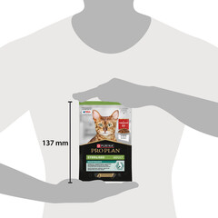 Pro Plan пауч для стерилизованных кошек и кастрированных котов с говядиной в желе 85 г