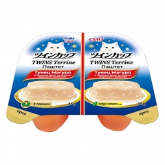 INABA Ciao консервы для кошек тунец Магуро и куриное филе со вкусом морского гребешка паштет 70 гр