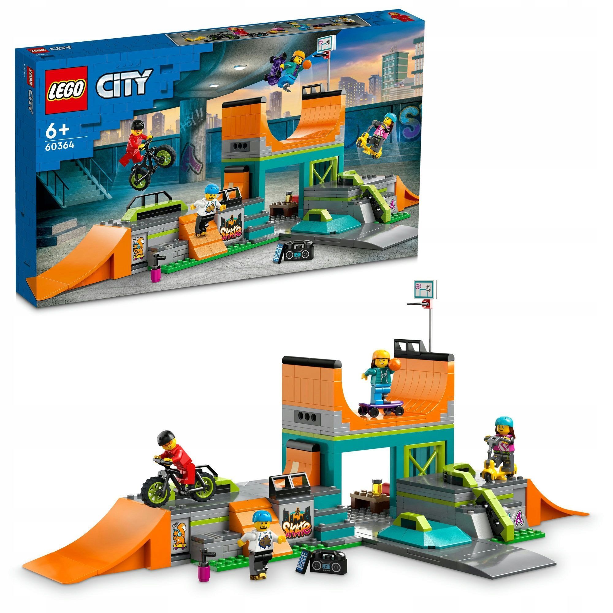 Конструктор LEGO City Уличный скейт-парк 60364 купить в Москве | Доставка  по России.