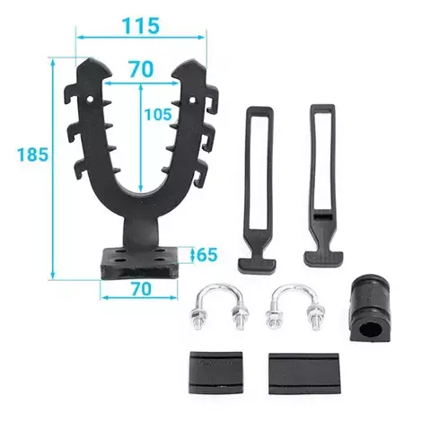 Крепление-рогатка (большое с изогнутым основанием) Полиуретан 33-20-022-L