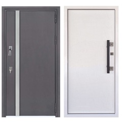 Купить Входная дверь Норд Термо муар меланж махагон ПВХ меламин белый