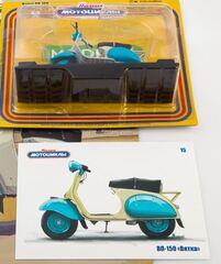 Scooter VP-150 Vyatka white-blue 1:24 Our Motorcycles Modimio Collections #15