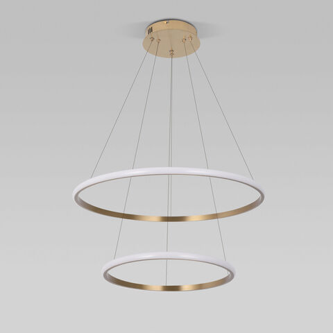 Подвесная светодиодная люстра Eurosvet Collars 90264/2 латунь