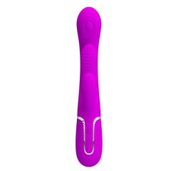 Лиловый мультифункциональный вибратор Shania - 22,2 см. - 