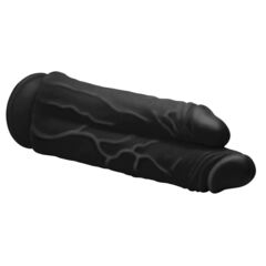 Черный сдвоенный фаллоимитатор Double Stuffer 10’’ Double Pecker Dildo - 27 см. - 