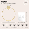 Настенный светильник Maytoni Halo MOD005WL-L22BSK1