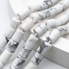 Магнезит бусины, размер около 8*6 мм, цена за набор 10 бусин