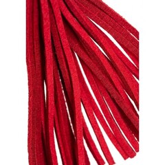 Зажимы на соски «вилки» с кисточками из замши, красный