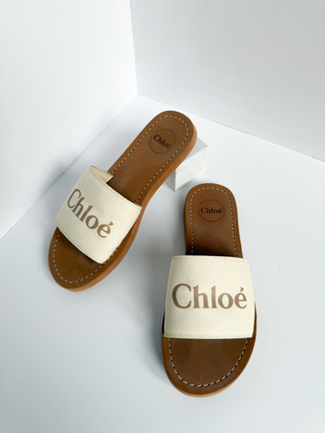 Текстильные шлёпанцы Chloe, 35