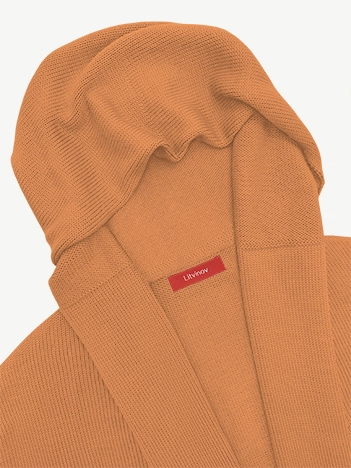 Кардиган с капюшоном из мягкой шерсти