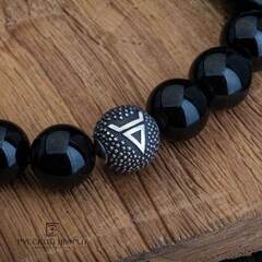 Бусина Велес из серебра.