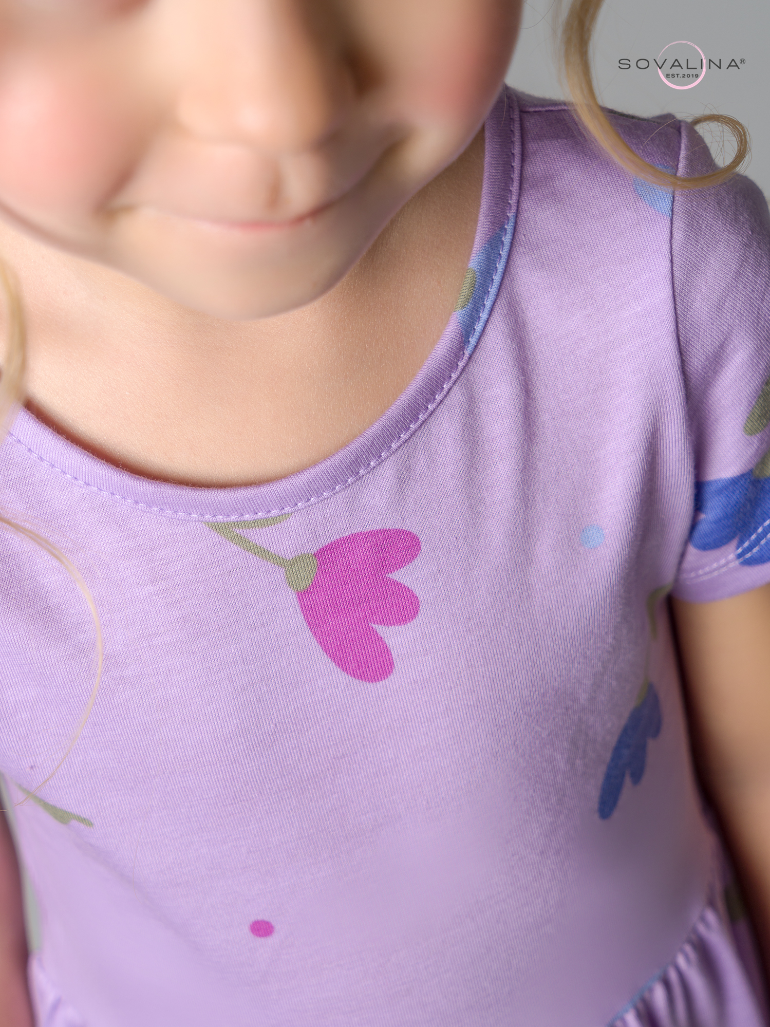 Платье Лето сиреневый колокольчик