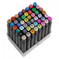 
          Набор скетчмаркеров DUO Alingar, 48 цветов, пулевид./клиновид 1-6 мм, сечение корпуса квадрат, спирт. осн, сумка-чехол с ПВХ каркас-ячейкам