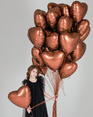 Аг 19''/48 см, Сердце, Бохо, Терракота, 1 шт.