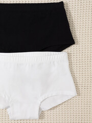 набор трусы/ уп  для девочки  К 1968-2уп/белый,черный