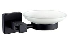 Мыльница стеклянная навесная HAIBA HB8902 черная