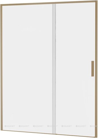 Aquanet AE65-N160-GBT AE65-N160-GBT Pleasure Evo, Дверь в нишу 1600 мм, зол.браш.никель/прозр. Easy Clean (352429)