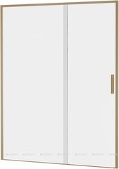 Aquanet AE65-N160-GBT AE65-N160-GBT Pleasure Evo, Дверь в нишу 1600 мм, зол.браш.никель/прозр. Easy Clean (352429) фото