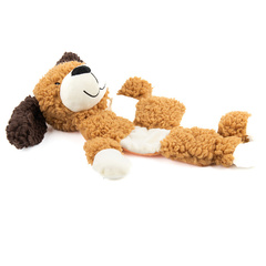 AROMADOG игрушка для собак Собачка 33 см с 3 пищалками, рыжая