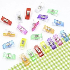 Клипсы зажим для фиксации ткани, р. 2,5х1 см, 166 гр, ассорти