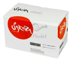 Картридж Sakura 106R01604 для XEROX, черный, 3000 к.