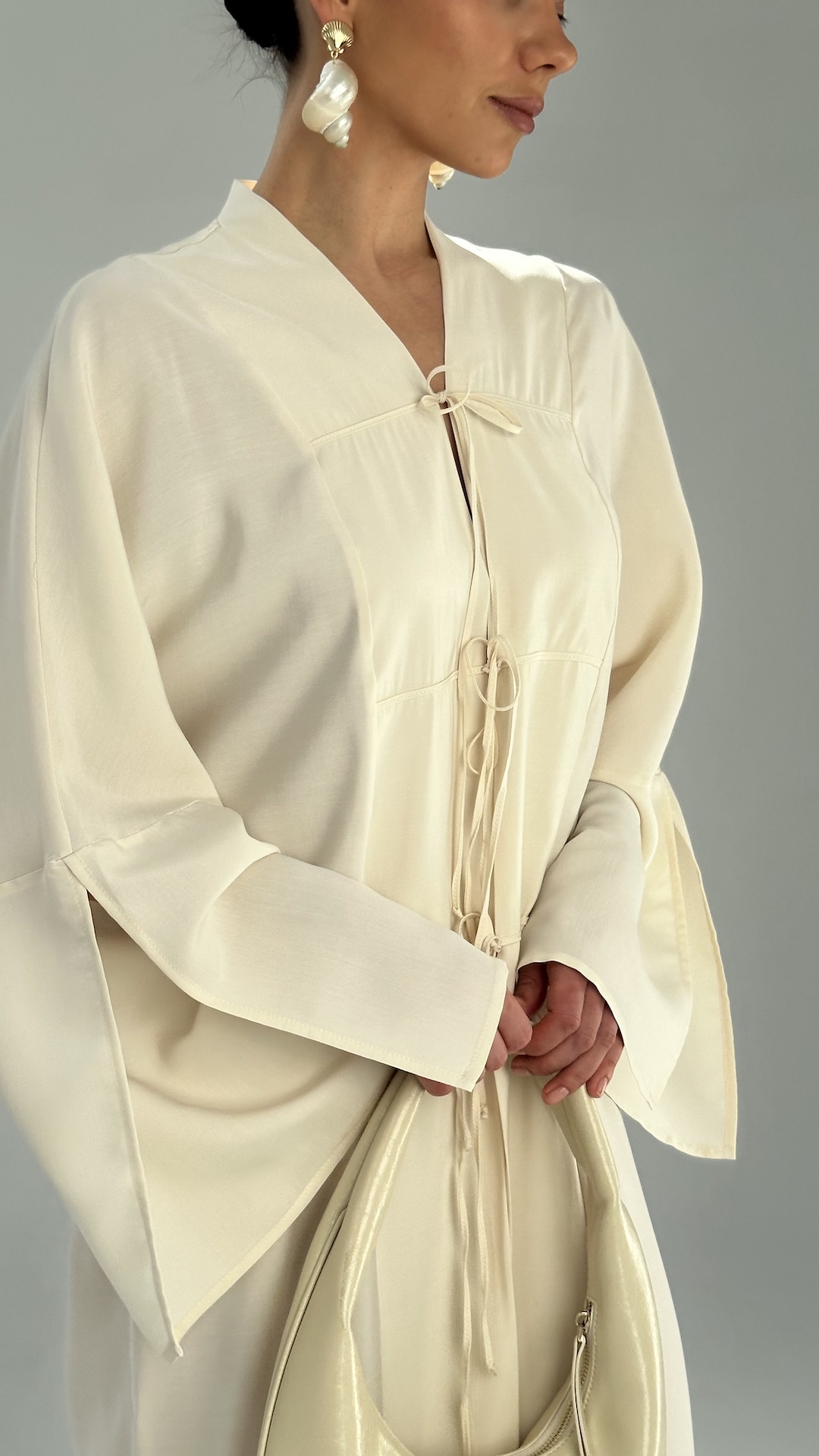 Кимоно с завязками из 100% вискозы