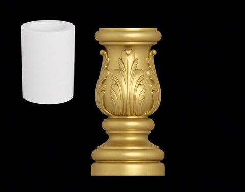 Силиконовый молд Постамент , Флорентийский столб, капитель