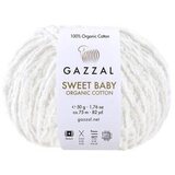 Пряжа Gazzal Sweet Baby Organic Cotton 2600 молочный