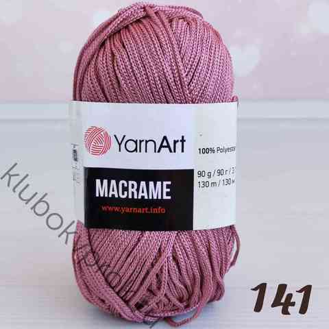 YARNART MACRAME 141, Пыльный розовый