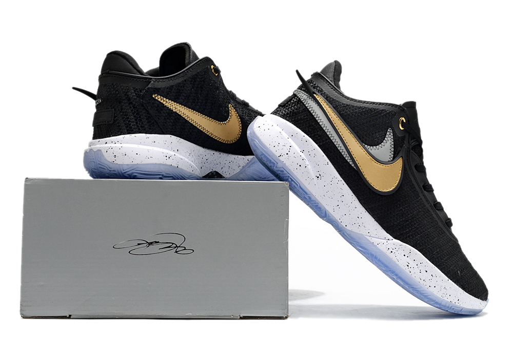 Lebron black and gold basketball shoes deals