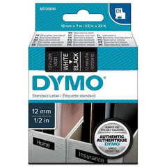 s0720610 - Картридж с лентой DYMO 12 мм x 7 м, цвет ленты черный, шрифт белый