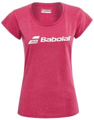 Женская теннисная футболка Babolat Exercise Tee Women - red rose heather