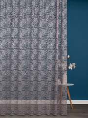 Тюль жаккард, пр-во Турция, ш. 295 см, серый